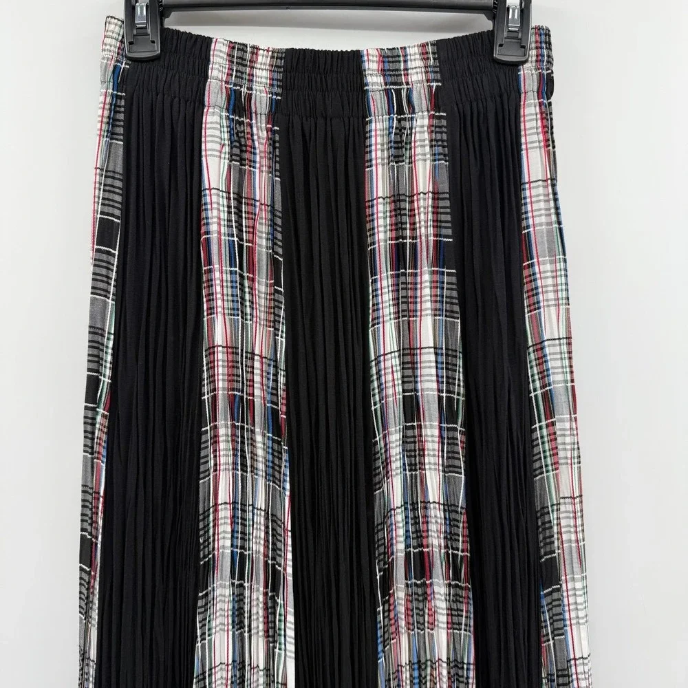 Vintage‎ Longhorn Niver Western Elastic waist Long Maxi skirt size medium plaid